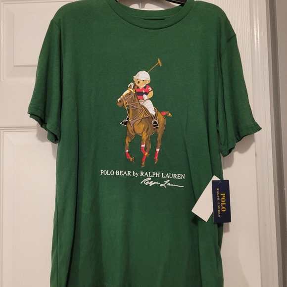 NWT- Polo Bear by Ralph Lauren Green Boys Size 14-16 - Picture 2 of 6